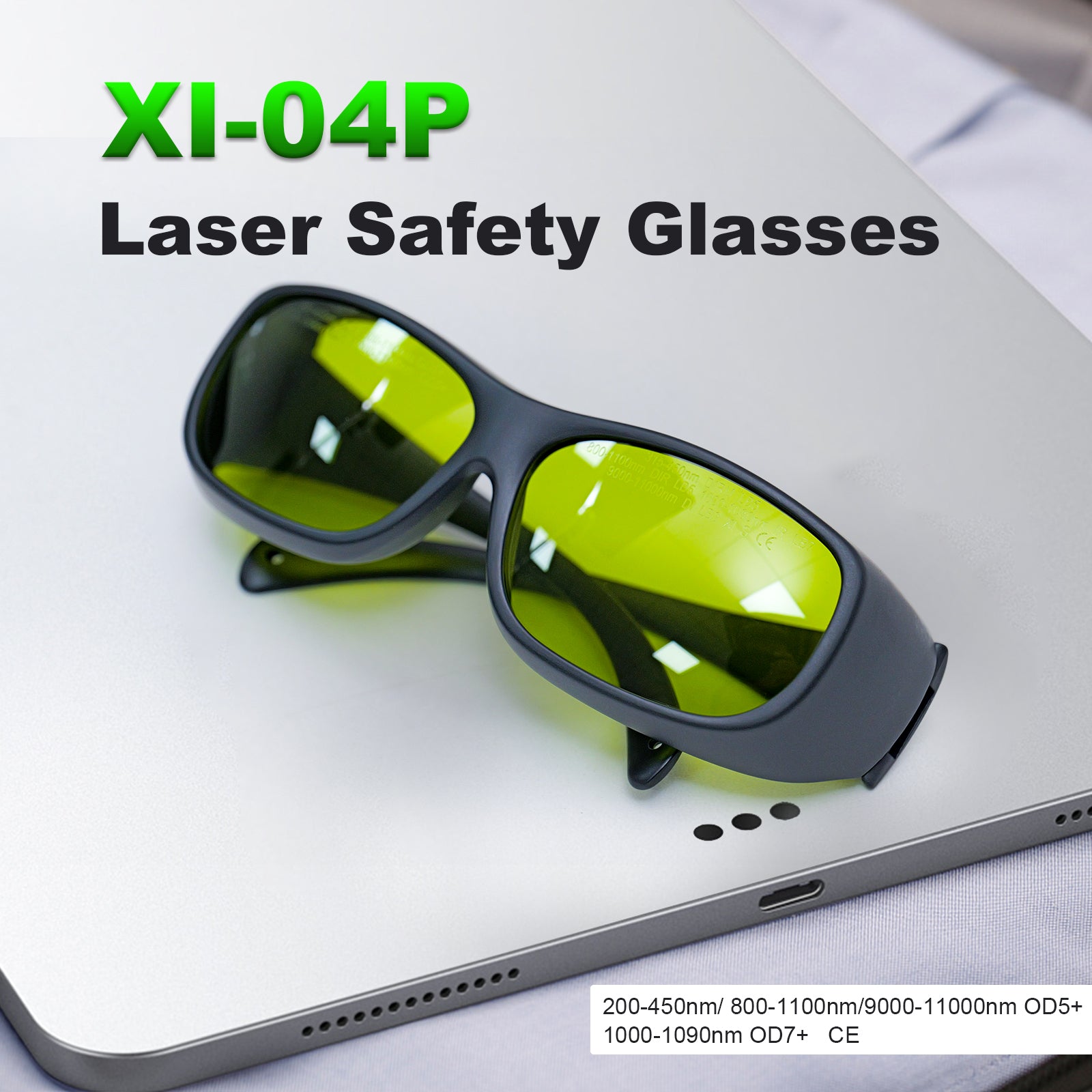 metal laser goggles ZAC Laser Protective Glasses OD 7+ Laser Safety Goggles for Laser Rust