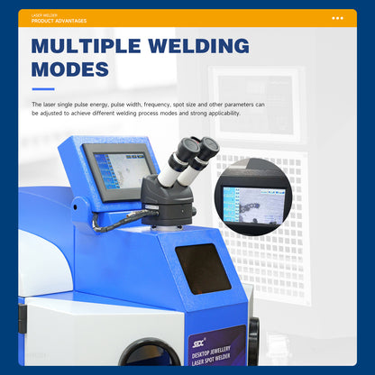 ZAC Schmuck-Laserschweißgerät, 200 W, Laserschweißgerät für Schmuck mit CCD für Schmuckreparaturen, 24 Karat Gold, Silber, Platin