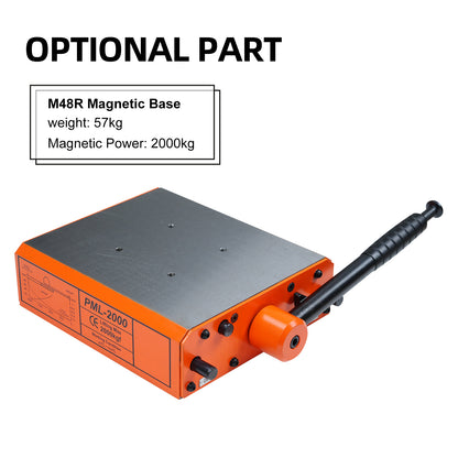 ZAC Magnetfuß für Gewindeschneidmaschine 2000Kg für M48R Elektrischer Gewindeschneidarm