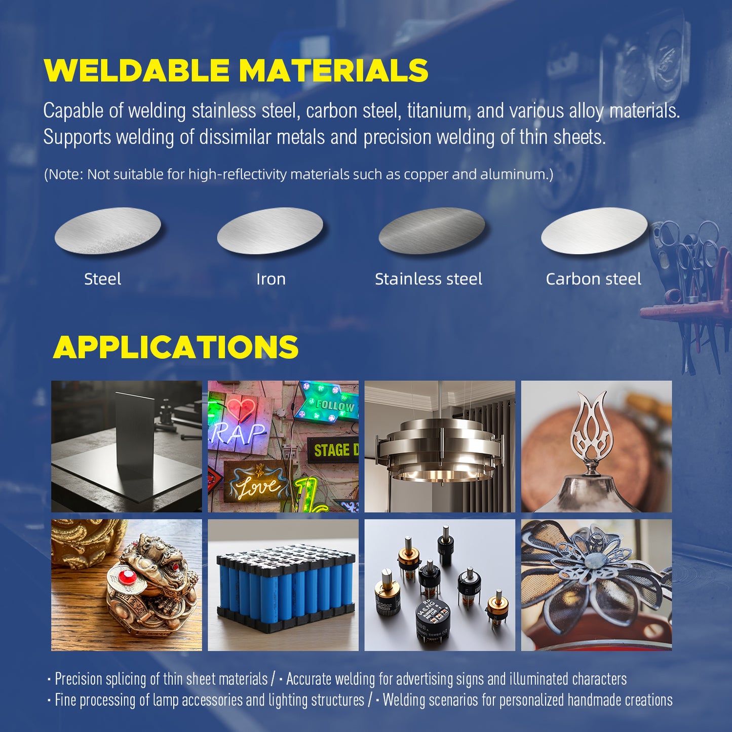 ZAC Portable Laser Spot Welder 300W Handheld Air-Cooled Welding Machine 0.1–1.5mm Ultra Thin Sheet Welder