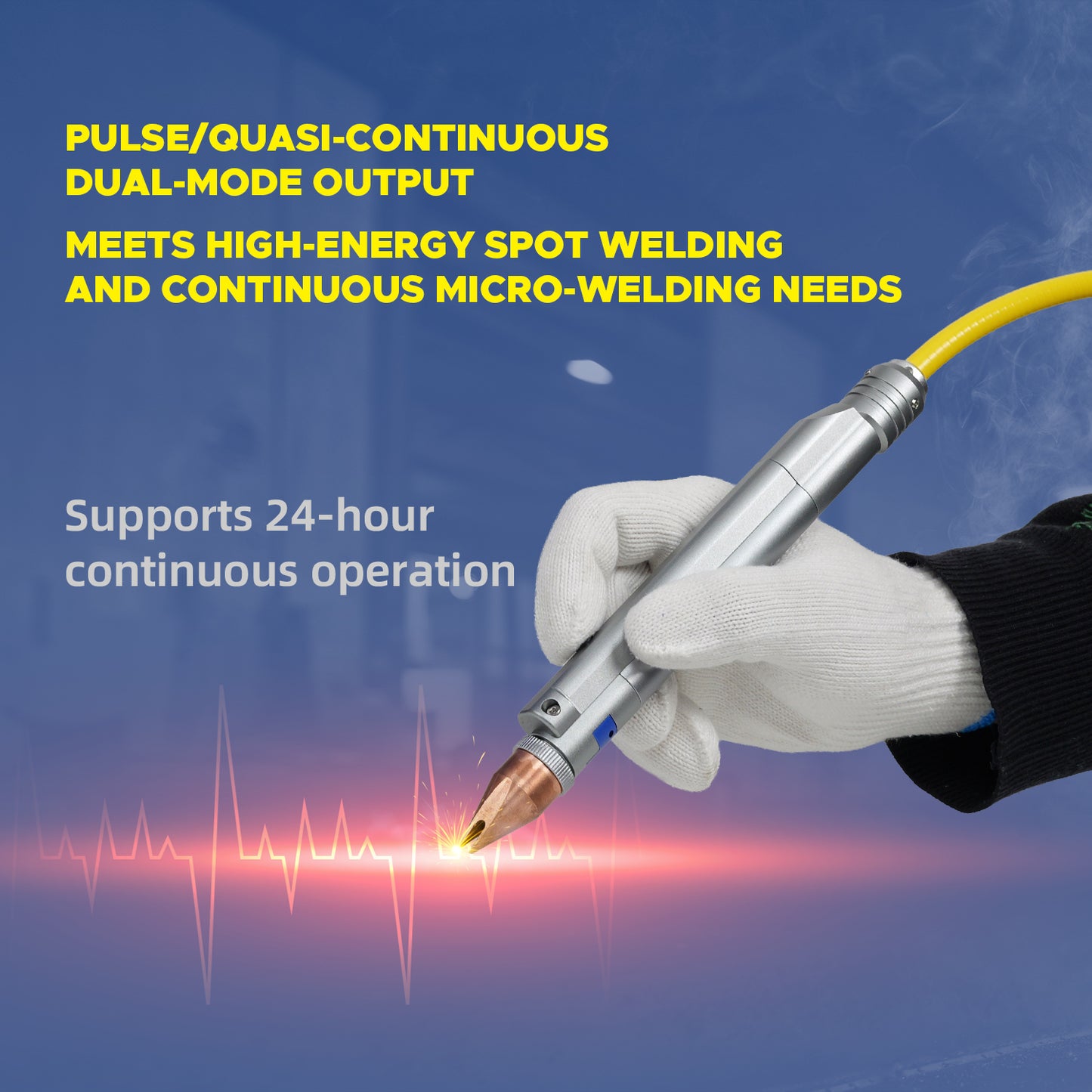 ZAC Portable Laser Spot Welder 300W Handheld Air-Cooled Welding Machine 0.1–1.5mm Ultra Thin Sheet Welder