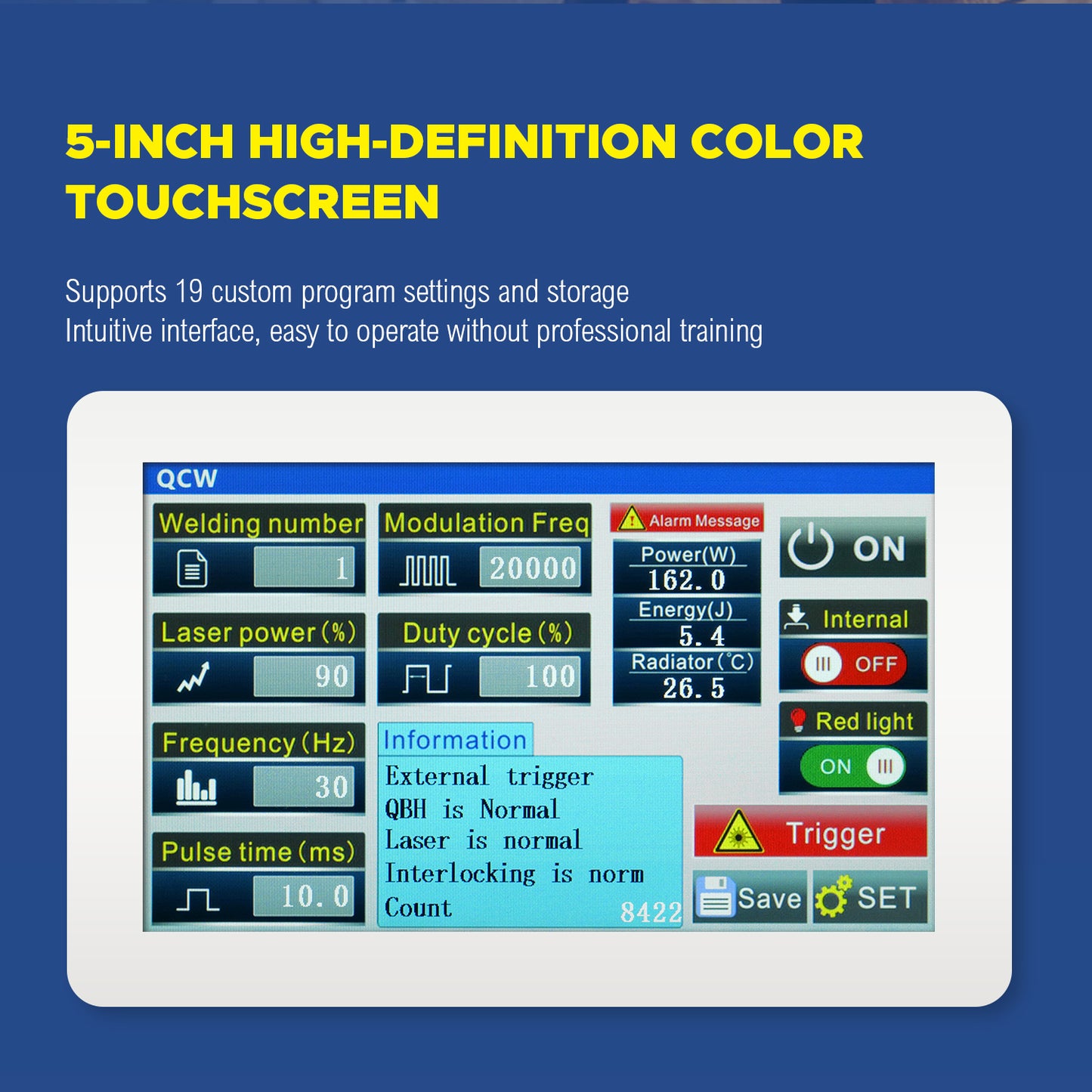 ZAC Portable Laser Spot Welder 300W Handheld Air-Cooled Welding Machine 0.1–1.5mm Ultra Thin Sheet Welder