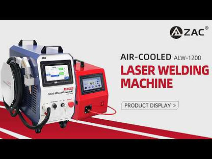 ZAC 1200W Air Cooled Laser Welding Machine 2-in-1 Handheld Laser Welder Beam Cleaner with Auto Wire Feeder for Metal Stainless Steel Aluminum Copper