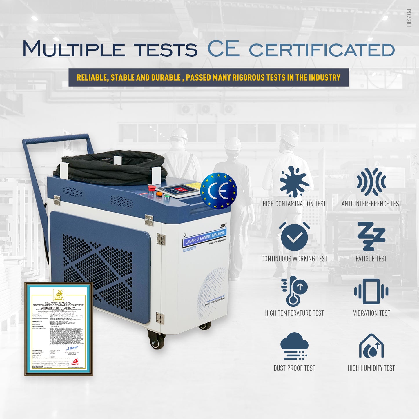 ZAC 2000W 3000W Laser Cleaning Machine 250mm-400mm Wide Scan Width Laser Cleaner for Metal Rust Coating Painting (Double Wobble)