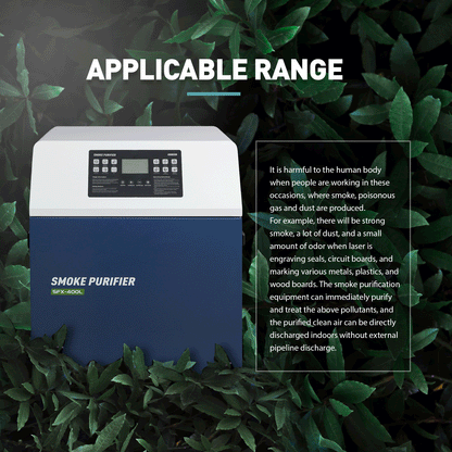 ZAC Smoke Purifier 700W Laser Fume Extractor Solder Smoke Absorber for Laser Marking Engraving Cutting Welding Machine